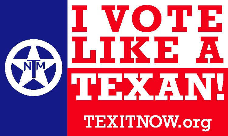 I VOTE LIKE A TEXIAN – Sticker